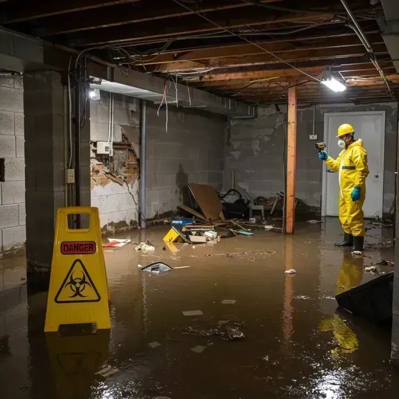 Flooded Basement Electrical Hazard in Palatine, IL Property